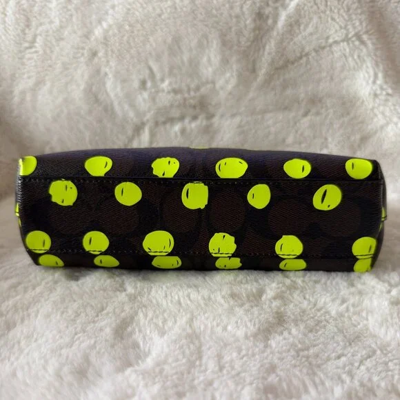 Coach Neon Dots Cosmetic Pouch/ Bag - Picture 7 of 16